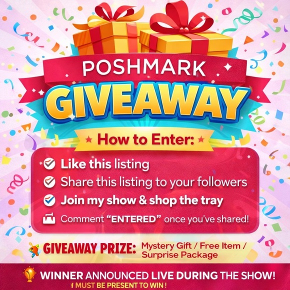 Other - 🎁 🎁 Surprise Posh Giveaway Enter Now! Must Be Present to Win!🏆